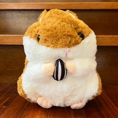 *Peluche de Animales - Hamster Marron con Pipa -22cm-