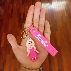 Llavero de Goma de Barbie - Barbie pelo rosa