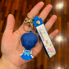 Llavero de Goma de Sailor Moon - Azul Sentada - comprar online