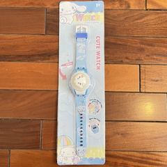 [E]Reloj Digital Infantil CINNAMOROLL Con Tapa Giratoria y Luces