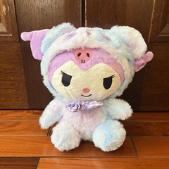 Peluche de Kuromi Lila - Arcoiris con moño -20cm - comprar online