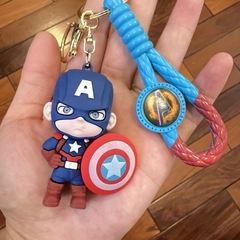 Llavero de Goma de Avengers - Capitan America con Soga - comprar online