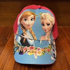 Gorras infantiles - Frozen Elsa y Anna Fucsia