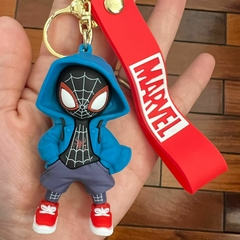 Llavero de Goma de Spider Man - con Campera Azul Marvel