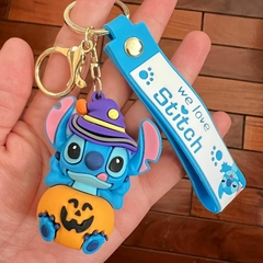 Llavero de Goma de Stitch Azul - Halloween