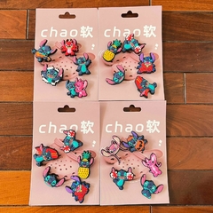 Pins para Crocs x 5 de Stitch Al Azar