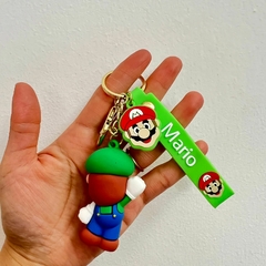 Llavero de Goma de Super Mario - Luigi Saltando - comprar online