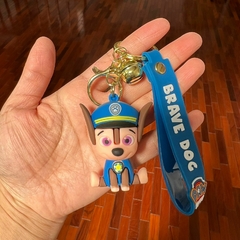 Llavero de Goma de PAW Patrol - Chase Clarito