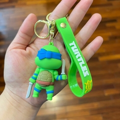 Llavero de Goma de Tortugas Ninjas - Leonardo Sonrisa - comprar online