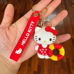 Llavero de Goma Hello Kitty - Salvavidas Rojo