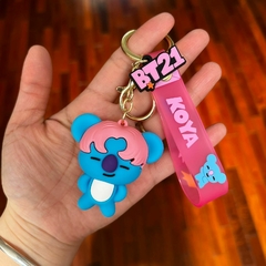 Llavero de Goma de Koya BT21 (BTS) Con Pelo