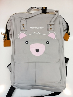 Mochila Maternal de Oso Mommybaby - Gris en internet