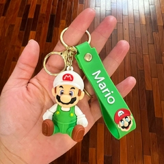 Llavero de Goma de Mario - Mario Verde Sentado