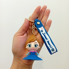 *Llavero de Goma de Princesa Disney - Anna Vestido