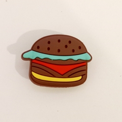 Pins para Crocs - Hamburguesa Marrón