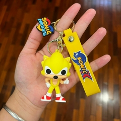 Llavero de Goma de Sonic Cabezón - Amarillo