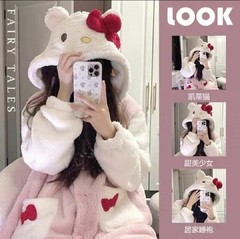 Pijamas Tipo Bata Kigurumi (Para Adulto) - Hello Kitty