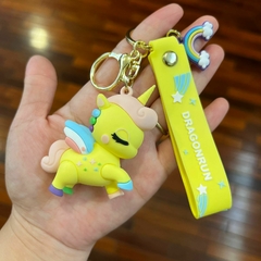 *Llavero de Goma de Unicornio - Amarillo - comprar online