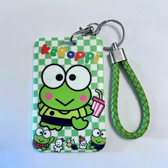 *Portasube con Soga de Keroppi - Fondo cuadritos