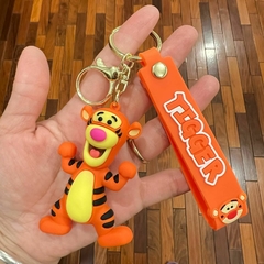 Llavero de Goma de Winnie Pooh - Tigger Puños Naranja Intenso