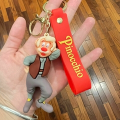 Llavero de Goma de Pinocchio - Geppetto