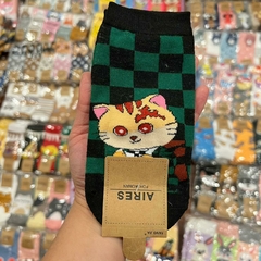 Medias Soquetes de Demon Slayer - Tanjiro Gato