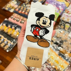 Medias Soquetes de Mickey Mouse - Mickey Fondo Blanco