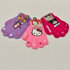 Guantes de Personajes Infantiles Packs de 3 - Stich, Hello Kitty y Kuromi