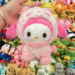 [Tipo Llavero] Peluche de My Melody - Con Capucha Blanca