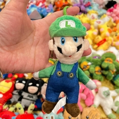 [Tipo Llavero] Peluche de Super Mario Bross - Luigi -18cm-