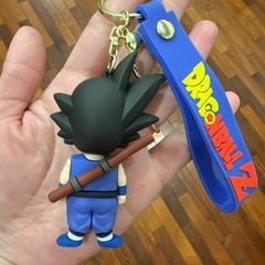 Llavero de Goma de Dragon Ball - Goku Azul con Baston - comprar online