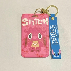 *Portasube con Tira de Stitch - Rosa con Tira Azul