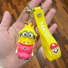 Llavero de Goma de Minions - Disfrazado de Princesa Peach