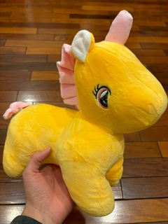 *Peluche de Unicornio - Amarillo -30cm- - comprar online