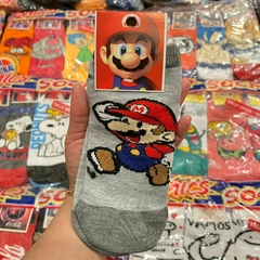 Medias Soquetes de Super Mario Bross - Gris