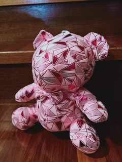 *Peluche de Oso con Brillos - Rosa -23cm-