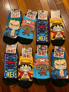 Medias Soquete para Adulto - One Piece - 3 Pares al Azar