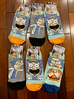 Medias Soquete para Adulto - Rick y Morty - 3 Pares al Azar