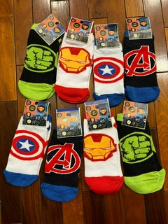 Medias Soquete para Adulto - Avengers - 3 Pares Al Azar