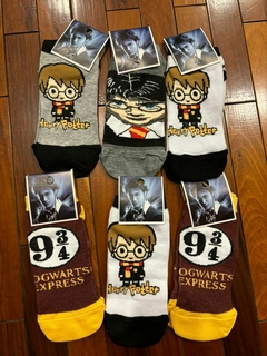 Medias Soquete para Adulto - Harry Potter 9 3/4 - 3 Pares al Azar