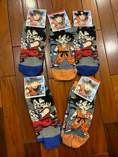 Medias Soquete para Adulto - Goku - 3 Pares Al Azar