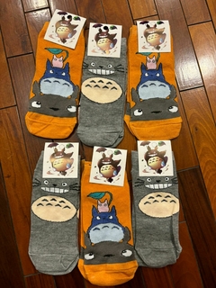 Medias Soquete para Adulto - Totoro - 3 Pares Al Azar