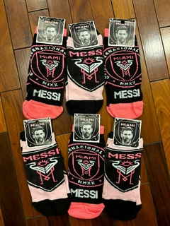 Medias Soquete para Adulto - Messi Inter Miami - 3 Pares Al Azar