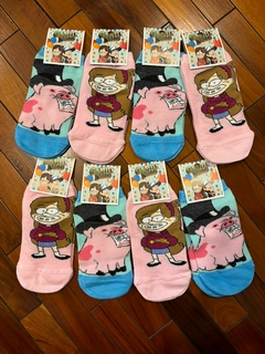 Medias Soquete para Adulto - Gravity Falls - 3 Pares Al Azar