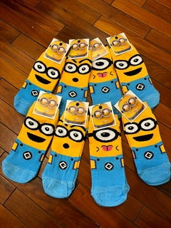 Medias Soquete para Adulto - Minions - 3 Pares Al Azar