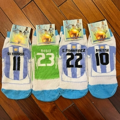 Medias Soquete para Adulto - Argentina Futbol Pack de 4