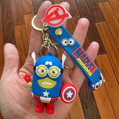 Llavero de Goma de Minions - Bob Disfrazado Capitan America