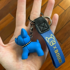 Llavero de Goma de Animales - Perro Todo Azul - comprar online