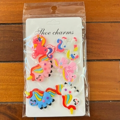 Pins para Crocs x 6 de Unicornios