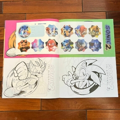 Cuaderno para Colorear - Sonic en internet